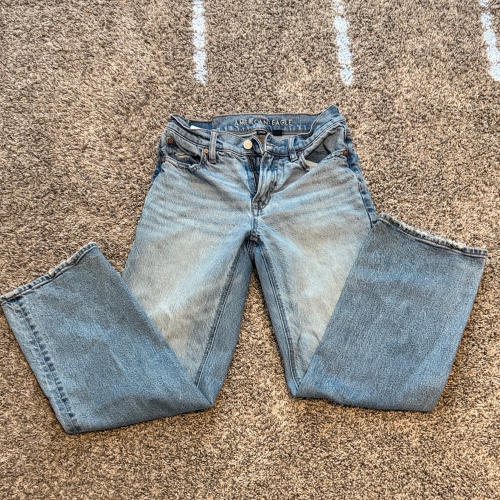 American Eagle Outfitters Light Blue Denim Jeans 000 Short